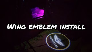 Door Projector | Trunk and Steering Wing Emblem | Genesis Coupe Door Projector Trunk And Steering Wing Emblem Genesis Coupe