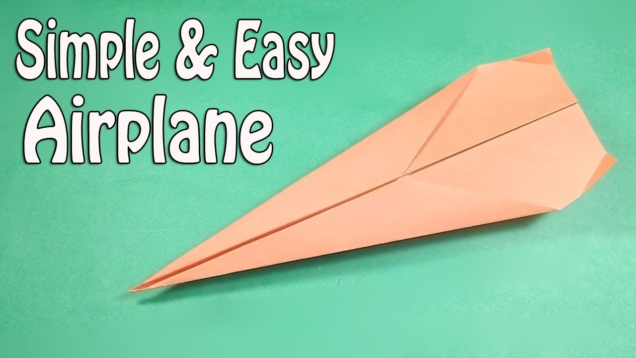 How To Make Paper Airplanes That Fly Far And Straight Easy Paper Origami Youtube