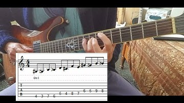 Reversed m2nds Intervals in G Diminished HW Scale Lick (with tabs) - DP