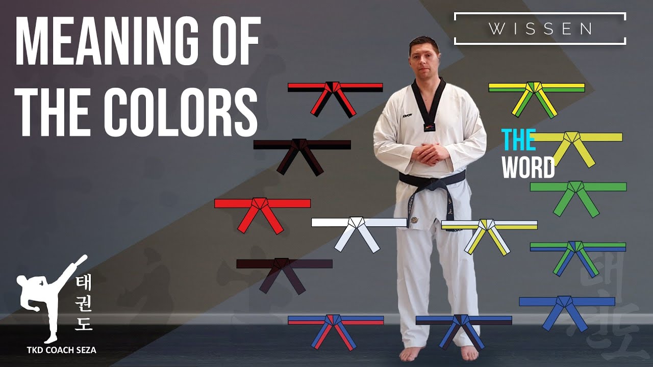 Bedeutung der Gürtelfarben im Taekwondo/ Meaning of the belt colors in