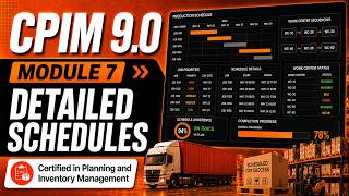 CPIM 9.0 Module 7 Detailed Schedules | Full Course