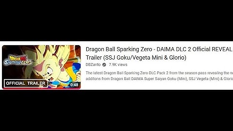 246 Dragon Ball Sparking Zero   DAIMA DLC 2 Official REVEAL Trailer SSJ Goku Vegeta Mini & Glorio