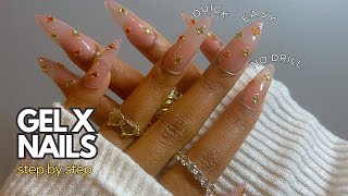 How To Do Gel X Nails At Home, Without a Drill | BEGINNER FRIENDLY! | gel x nails tutorial