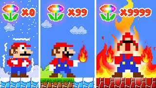 Super Mario Powerful: What If Every Fire Flower Make Mario Burn Everything? | ADN MARIO GAME