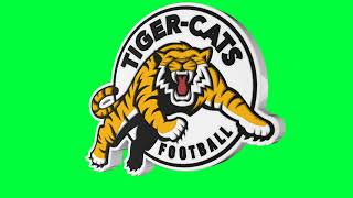 Hamilton Tiger-Cats CFL Green Screen Logo Loop Chroma Animation