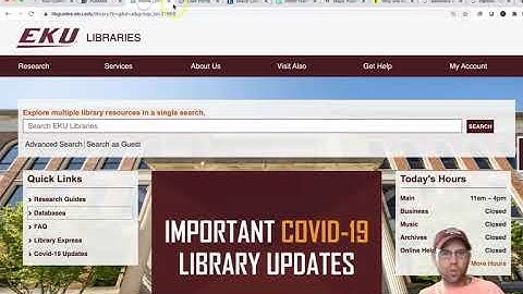 Alternatives to Google Scholar via EKU Library & PubMed - and making Pre-Print or Article Requests