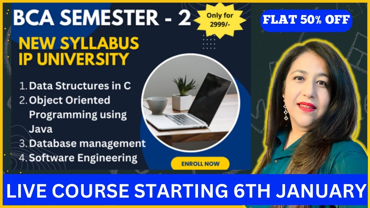 BCA Semester - 2 Complete Course with Live Classes | Starting 6th ...