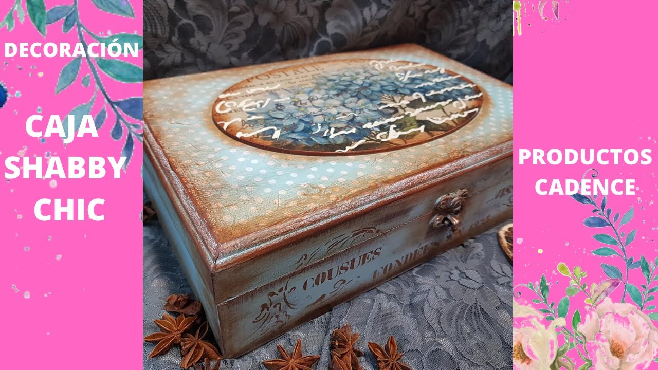 Caja Shabby Chic Vintage con productos Cadence