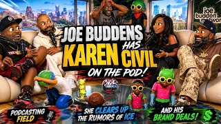 Joe Budden FINALLY Sits Down With Karen Civil 😳 She Clears Up the Ice Brand Deal Rumors & More 👀