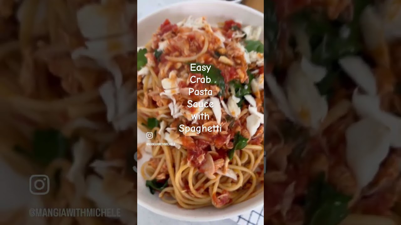 Easy Crab Pasta Sauce with Spaghetti