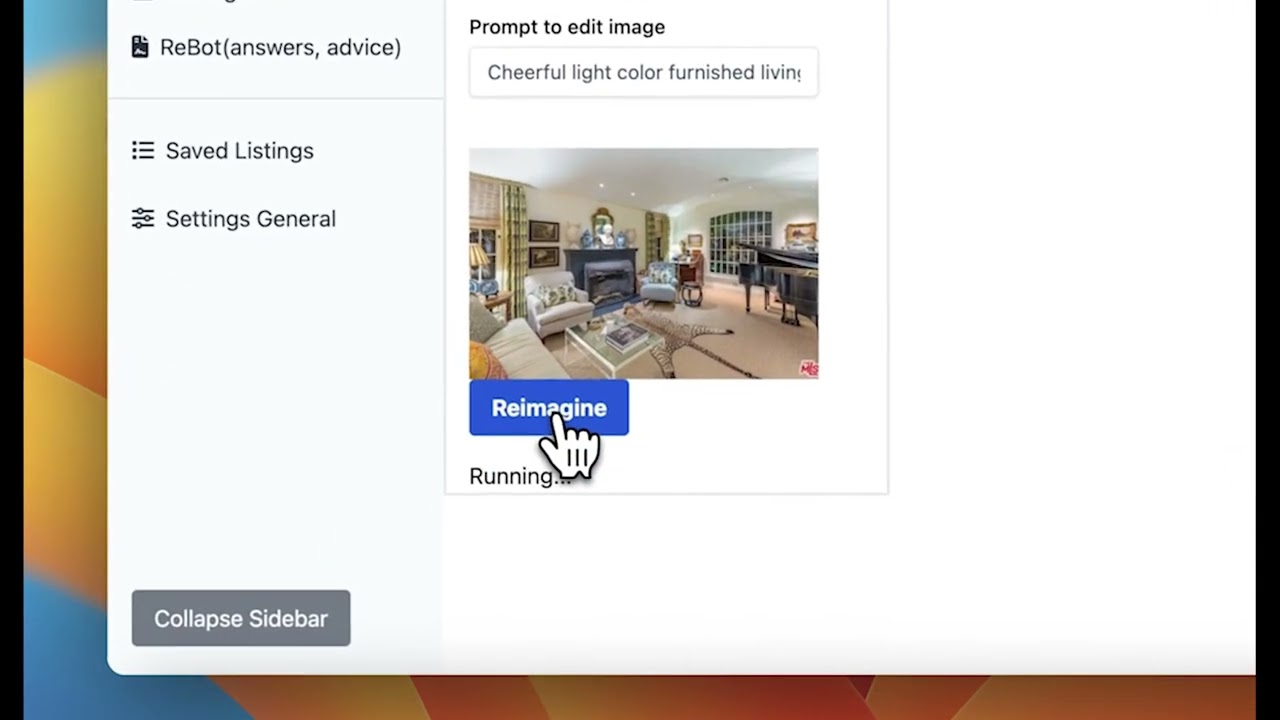 REimagine- Real Estate meet Imagination through our AI