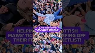 You’re never too old to crowd surf. Arlene and Cammy Barnes making dreams come true at #Belladrum!