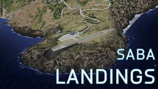 FSX Landing on the Worlds Shortest Runway (Commerical) | Saba