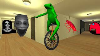 FROG ON A UNICYCLE VS HORROR NEXTBOTS! | ULTIMATE GMOD ESCAPE CHALLENGE #gmod #nextbots