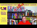 CaffeineMan's Top 10 Energy Drinks! Plus LOTS of announcements of coming events.
