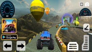 لعبة محاكاة شاحنة الوحش على مسار السباق المنحدر Monster Truck 3D Game screenshot 2