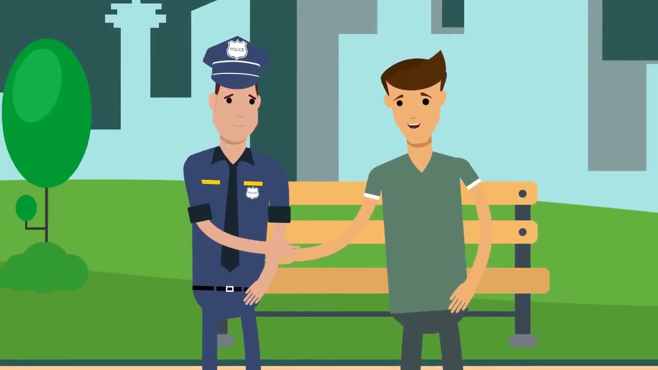TOONLY ANIMATION // SHAKE HAND & SELFIE  WITH POLICE // Global Media // Animation Project