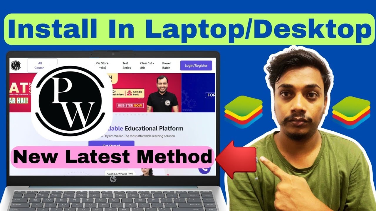 New Method For Install Pw App In Laptop Or Desktop || Install Pw Using ...