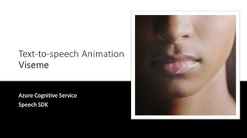 Text-to-speech animation - Viseme - Azure cognitive service