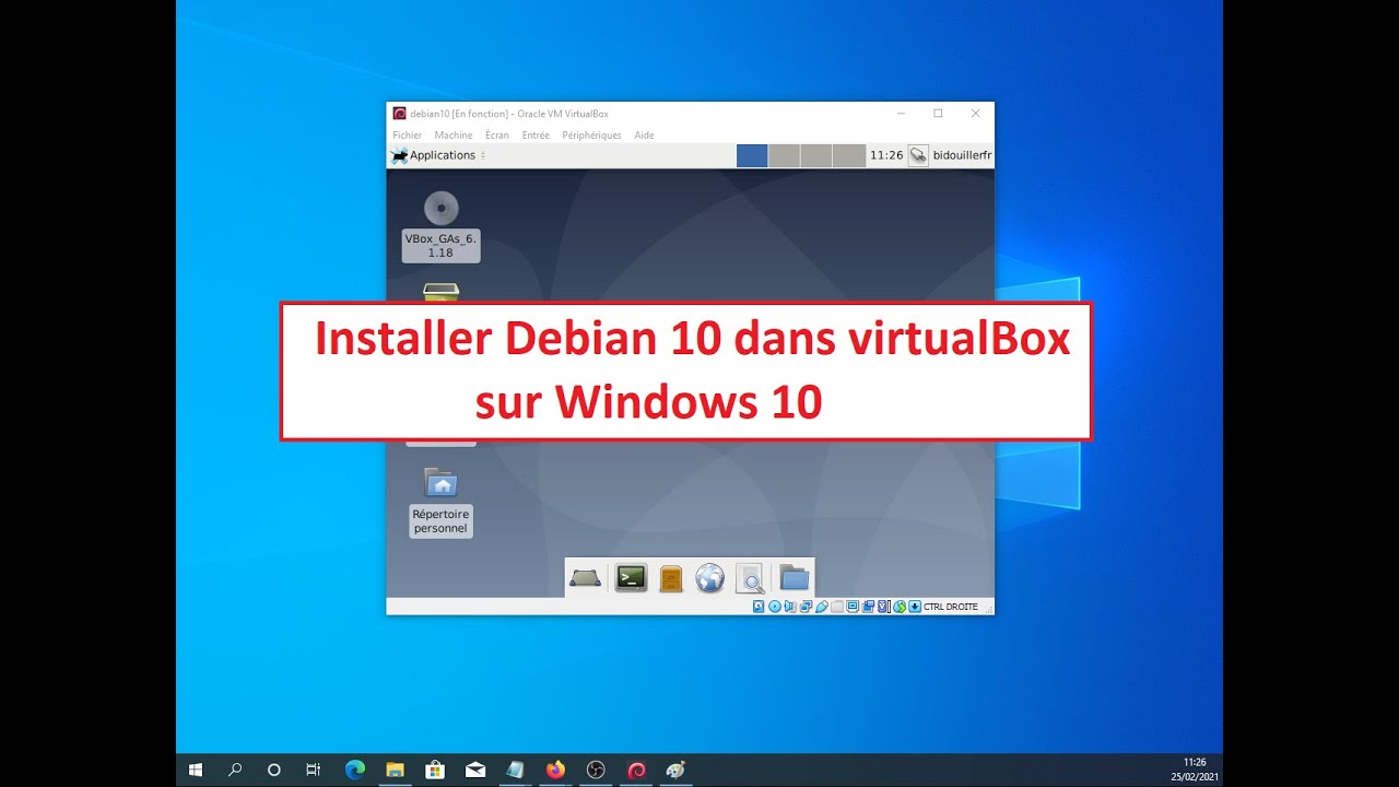 [TUTO] - Installer Debian 10 dans virtualBox sur Windows 10 - YouTube