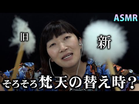 【ASMR】新旧の梵天。いろいろな耳かき【梵天の替え時が分かりません】