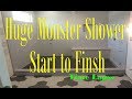 Complete install Monster Steam Shower Time Lapse start to finish Schluter Systems.