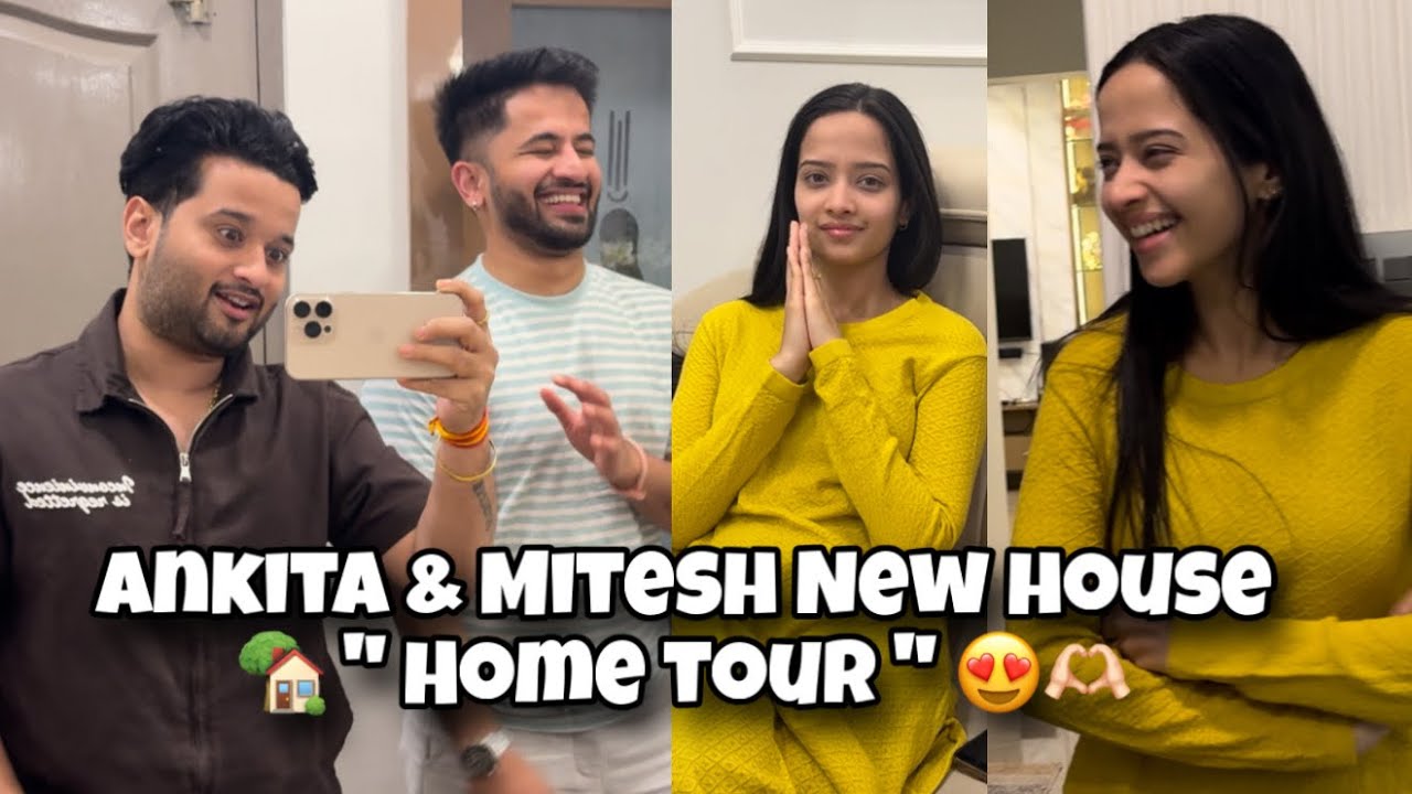 Ankita & Mitesh च्या नवीन घराची “ Home Tour “ 🏠 🫶🏻❤️ | Satpute & Phadtre Meet | aditya satpute vlogs