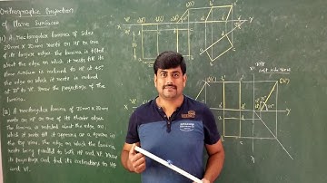 16 - Orthographic projection of rectangular lamina #1 - Module 2 - Engineering Grap. by GURUDATT.H.M