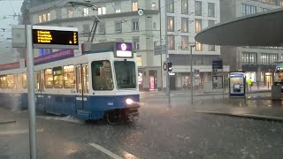 Gewitter 28.06.2021 Zürich Bellevue
