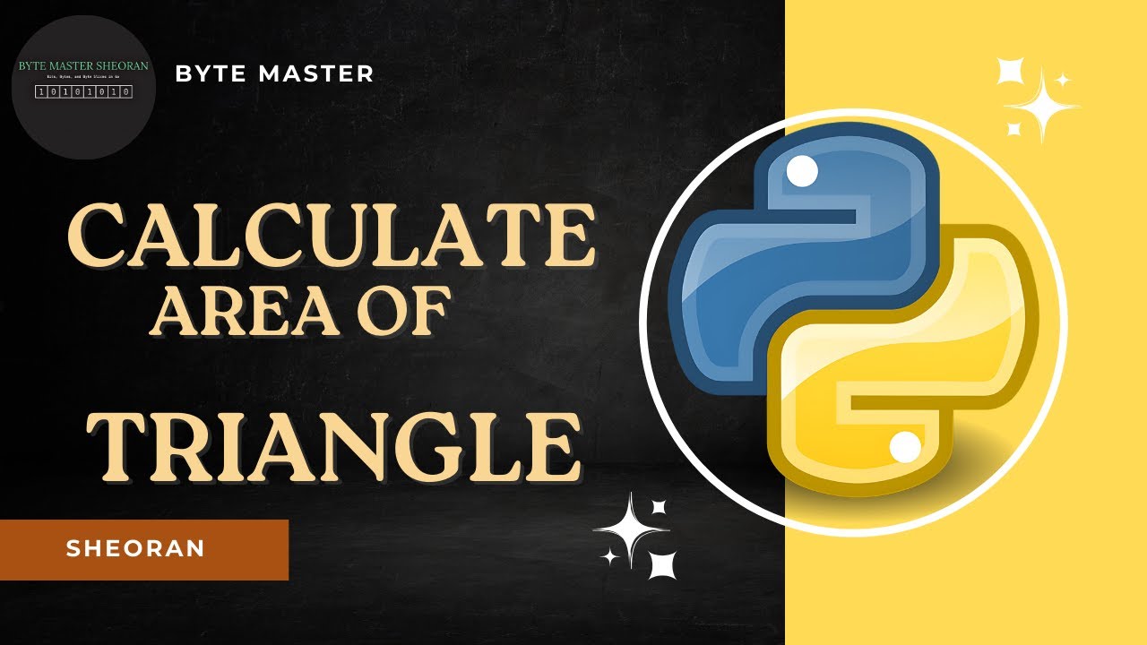 How to Calculate Area of Triangle - Python Program (HINDI) | Step-By ...