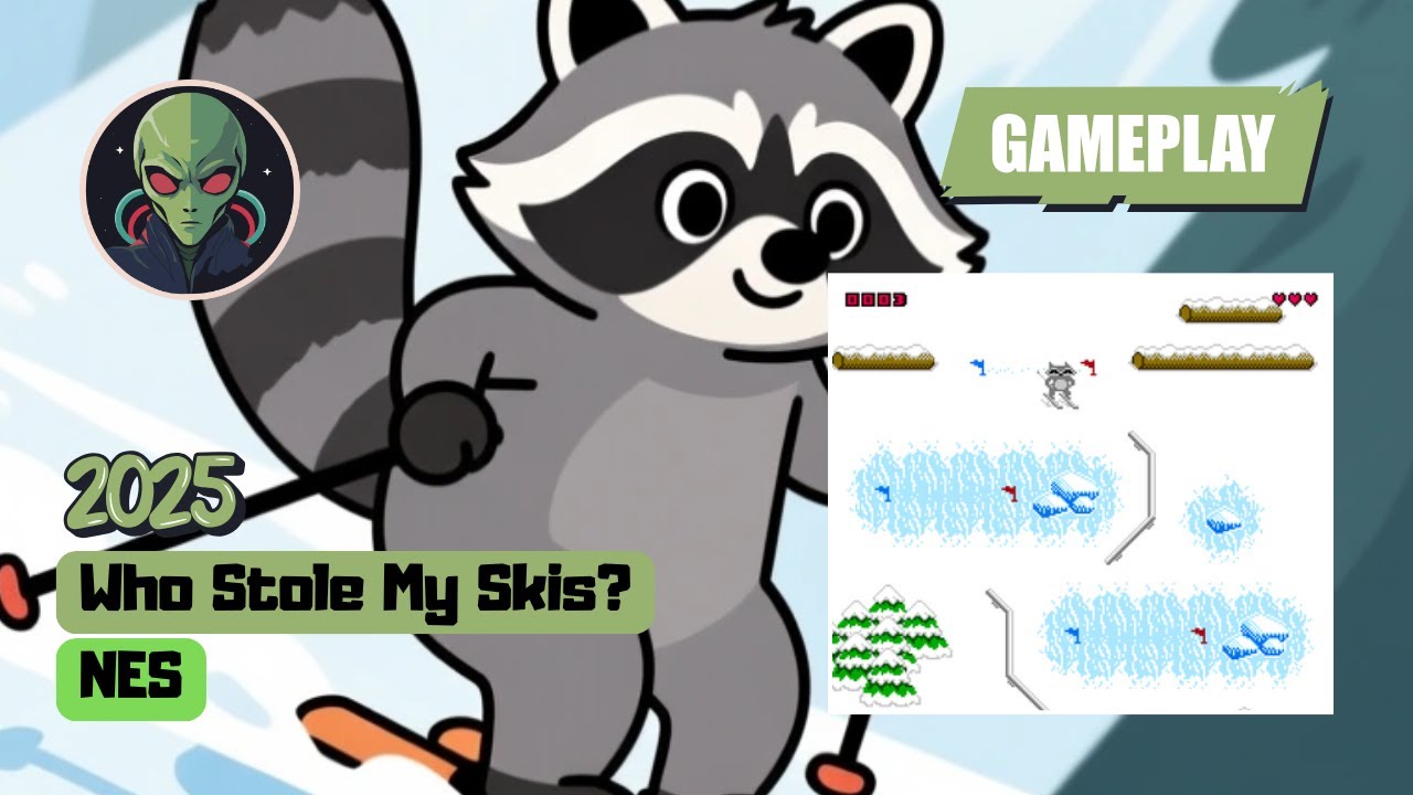 Who Stole My Skis (NES) (2025) BrewOtaku Quick Gameplay