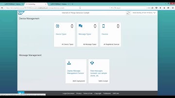 Getting started with SAP HCP IOT Services