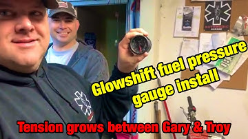 Glowshift fuel pressure gauge install