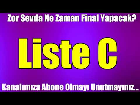 Zor Sevda Final Tarihi (Kesin Bilgidir)