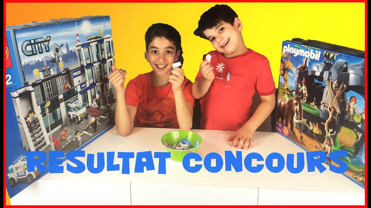 RESULTAT DU CONCOURS LEGO CITY 7498 ET PLAYMOBIL 5100 - StudioSurpriseToys