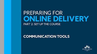 POD: Set up the course - Communication Tools