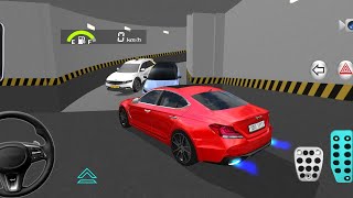 🚗 Impossible Tunnel Escape Challenge 😱 | Red Sports Car Stuck in Tight Parking | 3D Driving Game screenshot 5