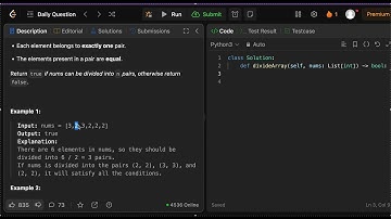 Divide Array Into Equal Pairs - Leetcode 2206