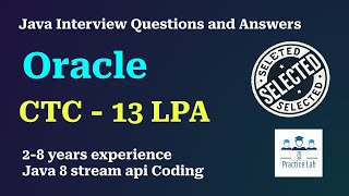 Famous 23.Oracle Java Interview | Java8, SpringBoot, Microservices, Stream APIs coding Question Answers Wealth