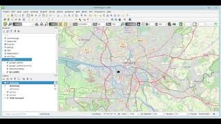QGIS Tutorial 1 Absoluter Anfänger (Karte zeigen, google maps Karte zeigen, 'features' suchen)