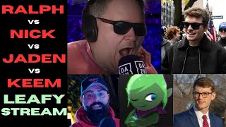 Ethan Ralph VS Nick VS Jaden McNeil on Leafy Livestream ft  Keemstar, Ali Alexander, Milo, Sneako