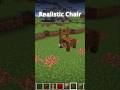 Realistic Chair MInecraft #minecraft #minecraftbuilding #gaming