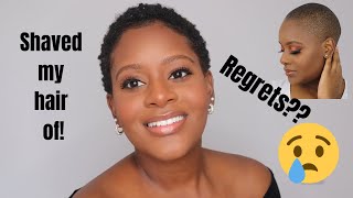 5 THINGS I WISH I KNEW BEFORE I SHAVED MY HAIR OF! | 4C NATURAL HAIR JOURNEY | Exclusively Tee.