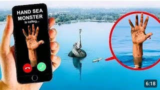 Hand Sea Monster Gerçek Hayatta Drone Kameralarina Yakalandiesi̇la Menesa Napcaz