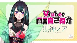 「【自己紹介】Vtuber一問一答自己紹介【新人Vtuber/黒神ノア】」のサムネイル