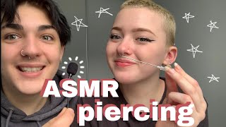 ASMR conch piercing