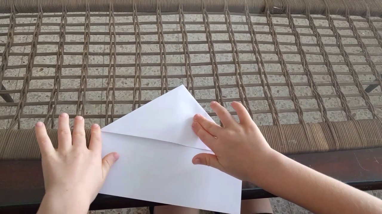 Boomerang Paper Airplane Folding Instructions YouTube