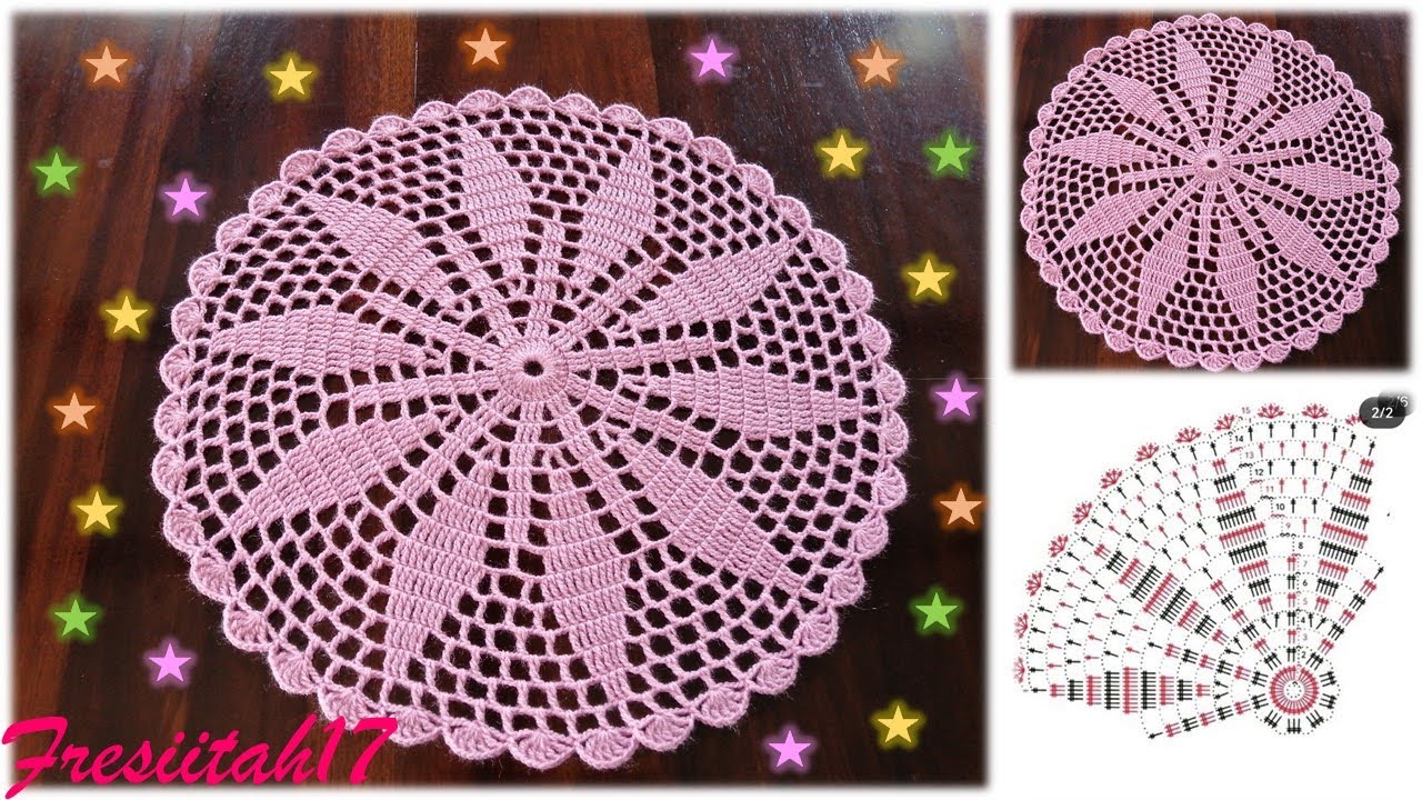 Tapete de 15 hileras en varetas dobles (diámetro aprox. 42 cm)