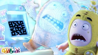 Video Game Time | 1 Hour of ODDBODS | Moonbug No Dialogue Comedy Cartoons for Kids