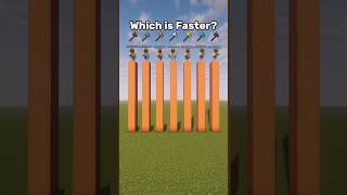 Minecraft Which Axe is Faster?